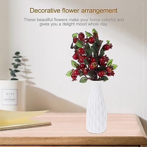 HEALLILY Group of 5 Artificial Pomegranate Berries Floral Decor