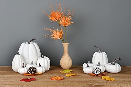 DearHouse 63Pcs Artificial Fall Pumpkins Decoration Set