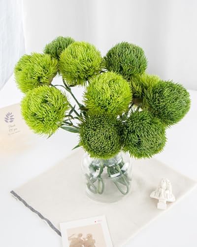 DuHouse 4Pcs Artificial Dianthus Greenery for Home Decor