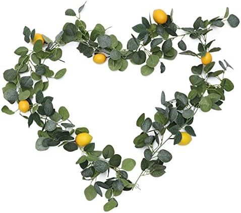 FQQWEE 768 Inch Artificial Lemon Garland Decor