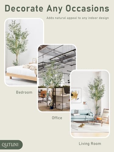 8FT Artificial Olive Tree with Realistic Fruits and Leaves