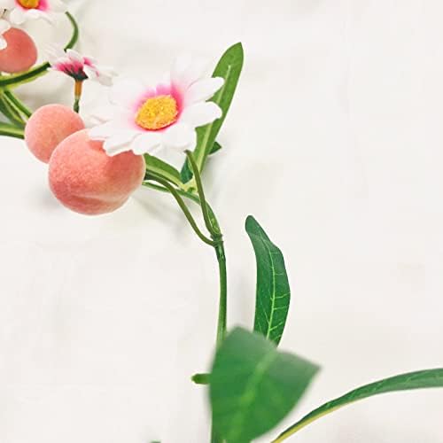 Artificial Peach Hanging Vine Garland for Home Decor