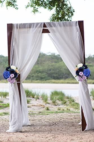 LVEFIT Artificial Rose Bouquet with 12 Pcs Long Stem Silk Roses Navy Blue