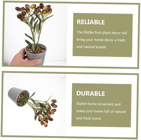 Ciieeo Artificial Fruit Potted Plant for Home Office Kitchen