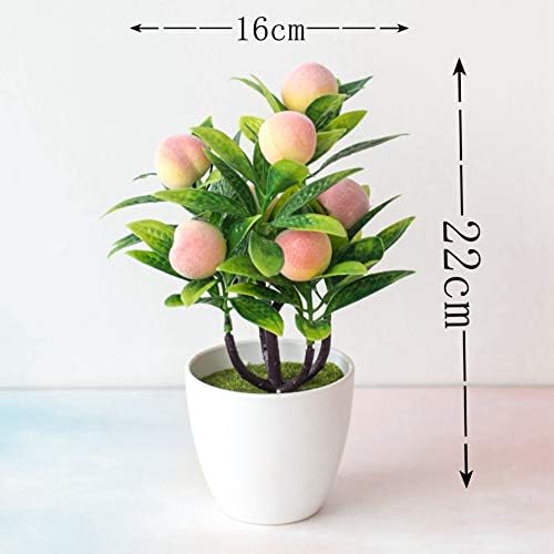 ASSR Artificial Potted Peach Tree Bonsai Set