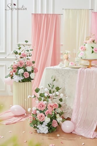 Serwalin Artificial Flowers Wedding Aisle Decor 2pcs