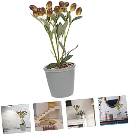 Garneck Artificial Bonsai with Simulated Fruit Decor