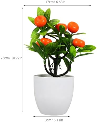 Cabilock Simulation Potted Fruit Tree Artificial Bonsai Decoration