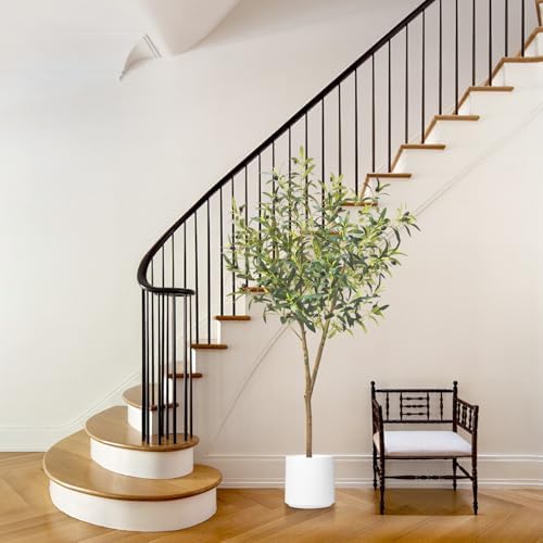 GOVIRAYE Artificial Olive Tree 5ft - Lifelike Indoor Faux Plant