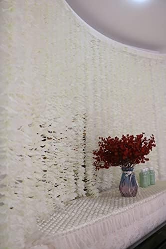 328ft Artificial Silk Wisteria Vine Garland Pack of 10