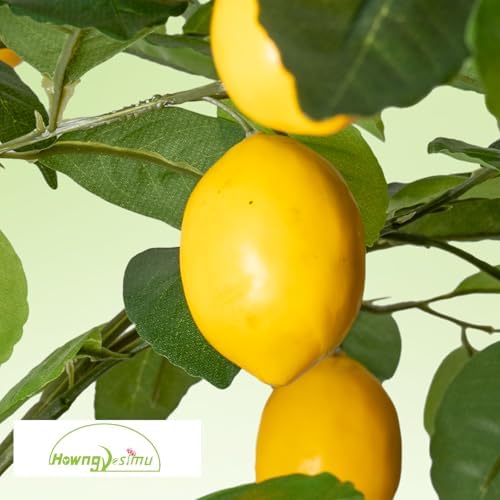 Realistic 4FT Artificial Lemon Tree with Pot