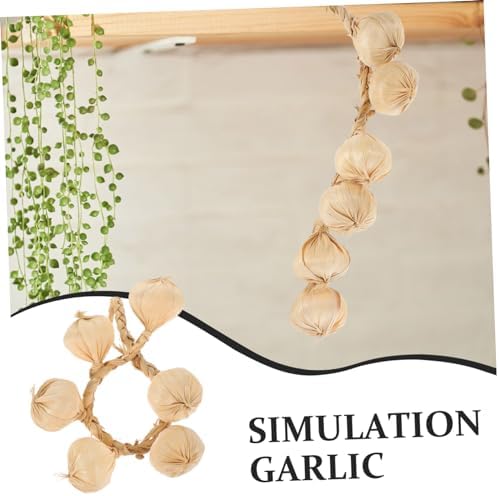 Homoyoyo Realistic Artificial Garlic Hanging Decor