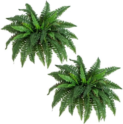 Nearly Natural 40 Inch Artificial Boston Fern Set of 2