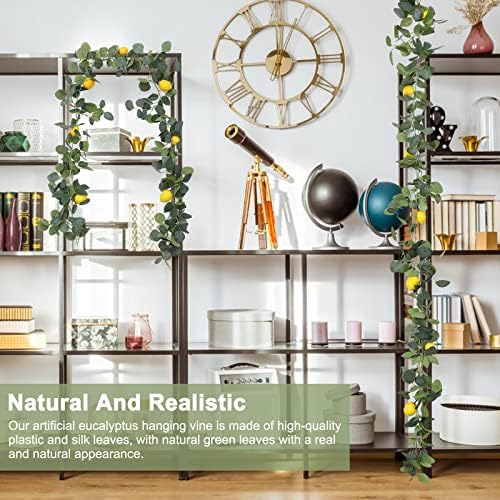65 Ft Artificial Lemon Garland for Home Wedding Decor