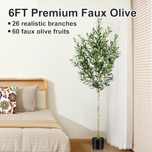 6FT Olive Tree Artificial Indoor Decor