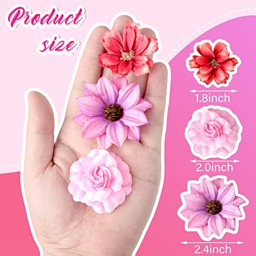 Hoteam Assorted Silk Artificial Flowers 100 Pcs