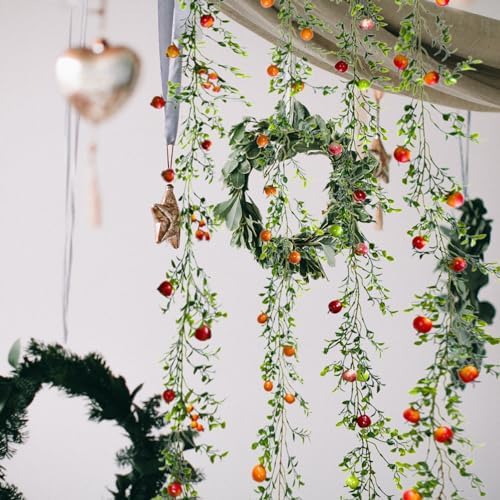 LKPOMI 62 Feet Artificial Fruit Garland