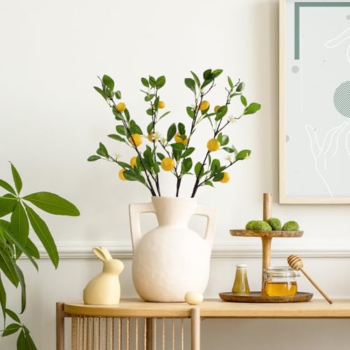 ucky Artificial Lemon Branches 4pcs 27 Inch