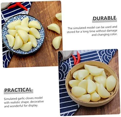 MAGICLULU 10pcs Artificial Garlic Cloves for Kitchen Display