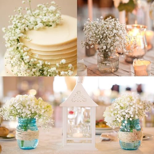 30 Pcs Baby Breath Artificial Flowers for Wedding Decor