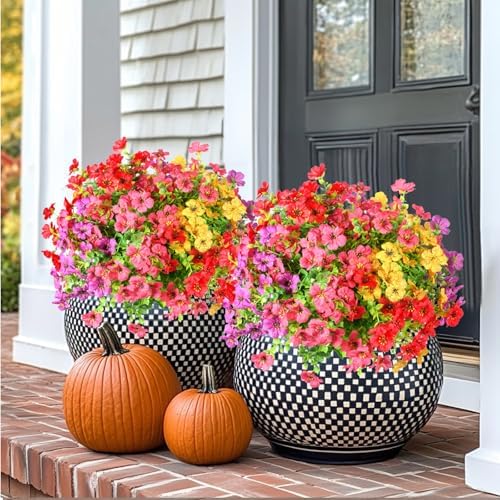 12 Bundle Artificial Daisy Flowers for Outdoor Decoration