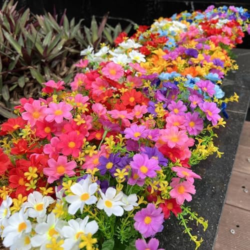 12Pcs Artificial Flowers Set for Home Garden Decor
