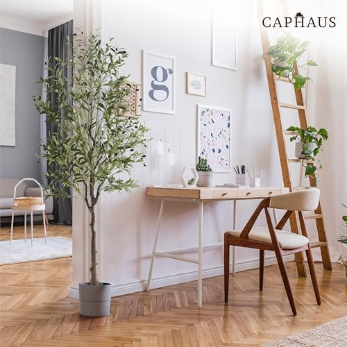 CAPHAUS 7 Feet Artificial Olive Tree with Pot
