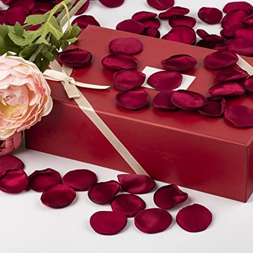 400 PCS Silk Red Rose Petals for Romantic Decor