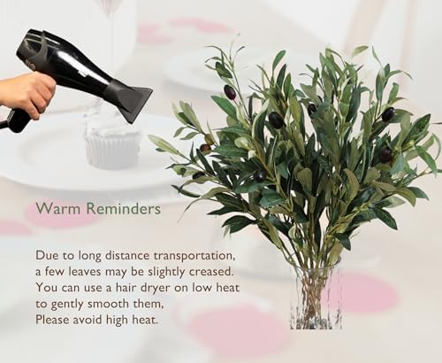 5PCS Artificial Olive Branches for Vases and Decor