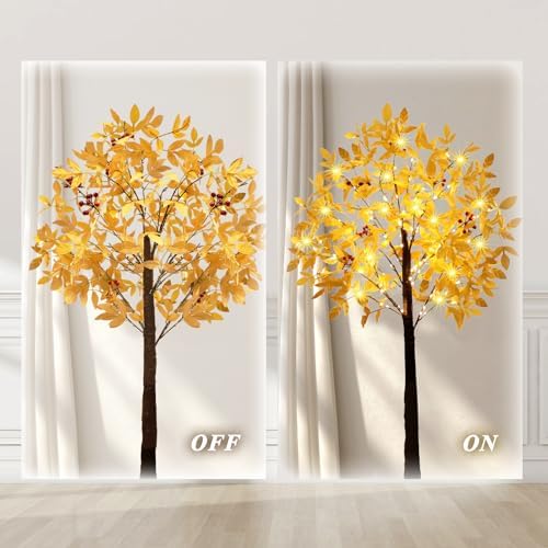 5FT Lighted Artificial Maple Tree with 105 LED Lights