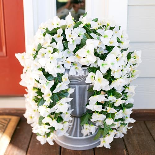 HyeFlora Artificial Bougainvillea Hanging Flowers 2pcs