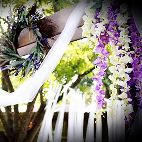 6 Pack Artificial Wisteria Vine Hanging Garland Purple