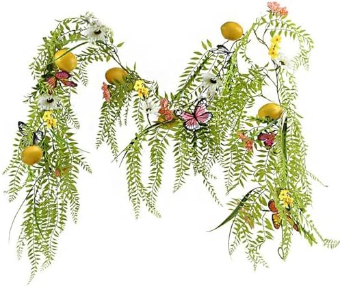 belupai Artificial Lemon Vine Garland 69in