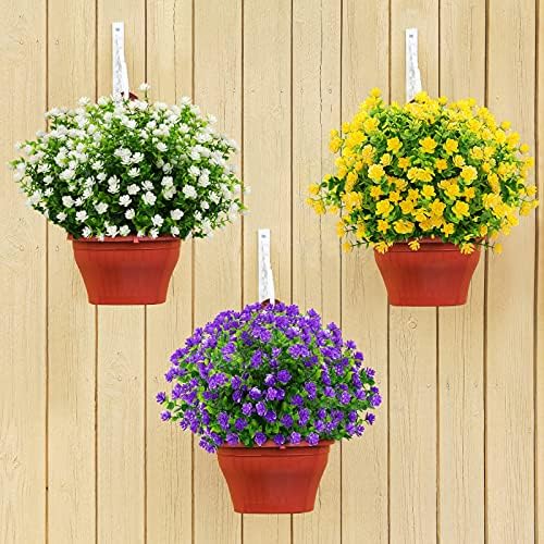 GREENRAIN Artificial Grass for Outdoor Decoration 6 Bundles
