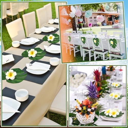 60 Pcs Tropical Party Decor Supplies with Glue
