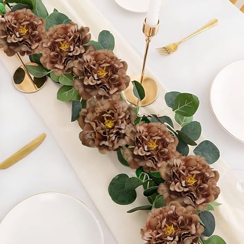 20pcs 5 Inch Artificial Peonies with 6 Inch Stems