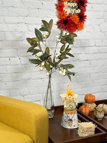 Admired By Nature Artificial Autumn Flowers 29 Inch Faux Loquat Set of 2
