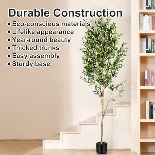7FT Olive Tree Artificial Indoor Decor