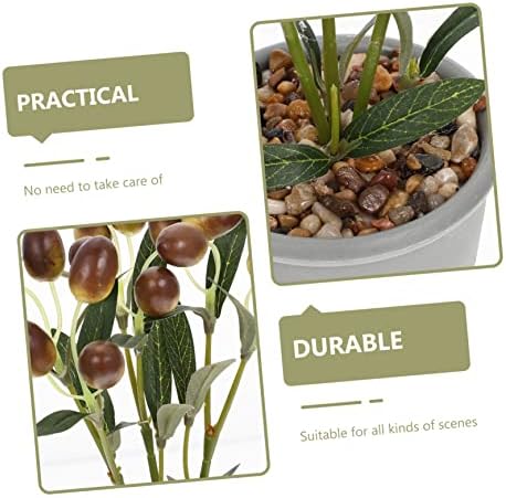 Garneck Artificial Bonsai with Simulated Fruit Decor