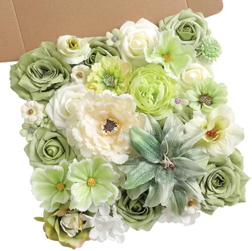 GAATEEK Artificial Flowers Roses with Stems for DIY Decorations