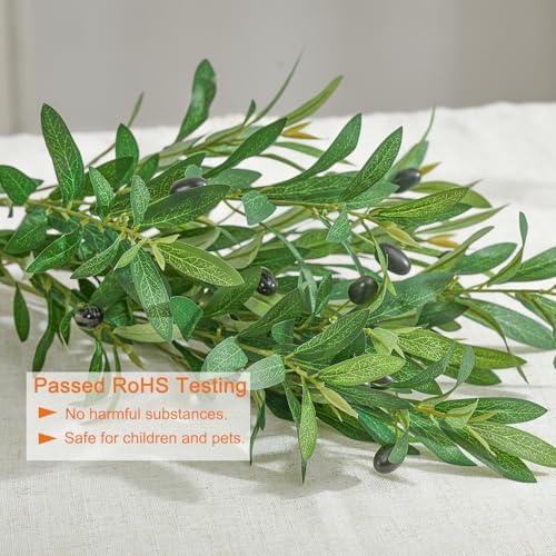 Heleze 35 Inch Artificial Olive Branches 4PCS
