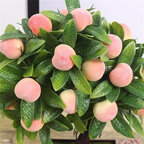 Artificial Bonsai Orange Peach Tree Potted for Home
