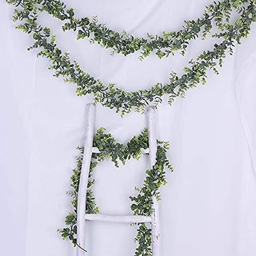 DearHouse 6 Pack Faux Eucalyptus Garland Plant