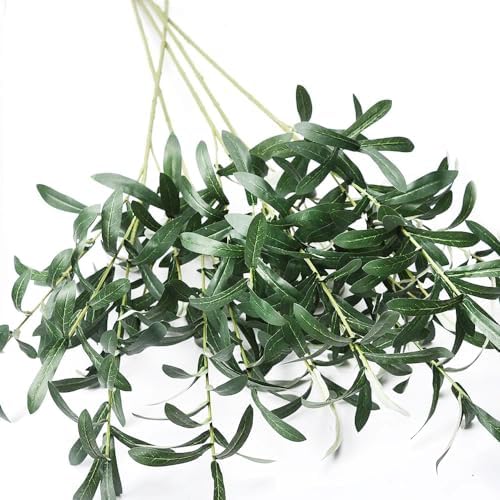 5pcs Artificial Olive Branches for Vases Decor