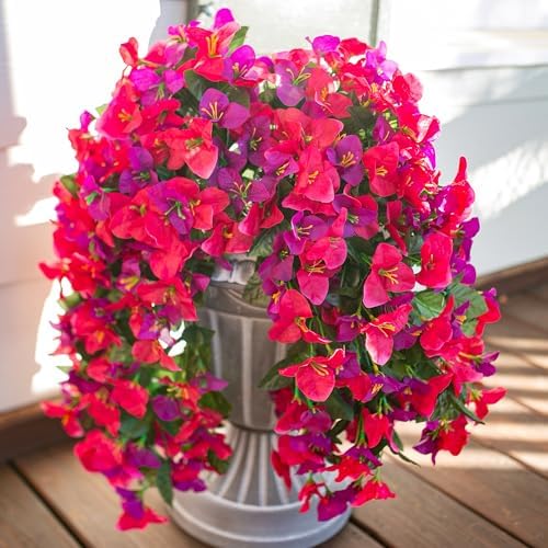 HyeFlora Bougainvillea Artificial Hanging Flowers 2pcs