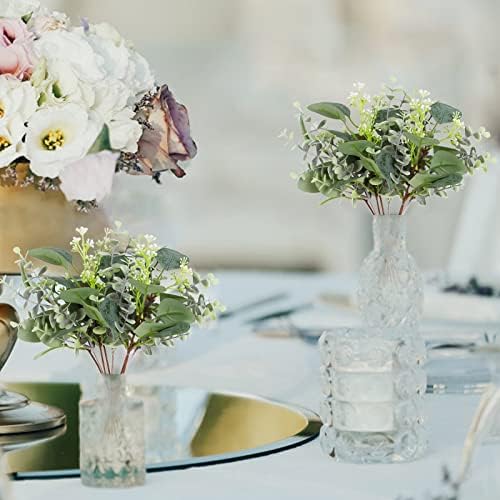 40 Pcs Artificial Eucalyptus Leaves Greenery for Decor