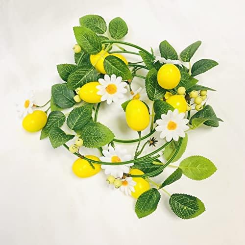 Artificial Lemon Rose Vine Garland Decoration
