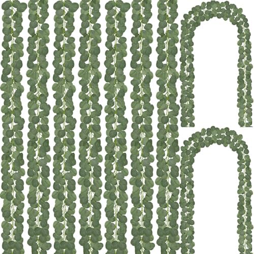 CQURE 24 Pack Eucalyptus Garland for Decor