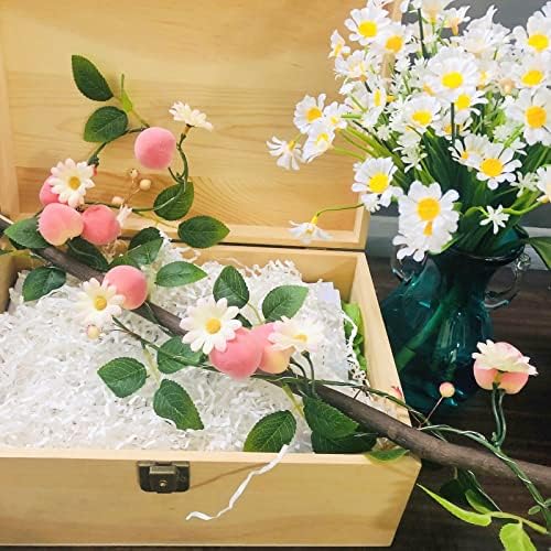 Artificial Peach Flower Vine Garland for Wedding Home Decor