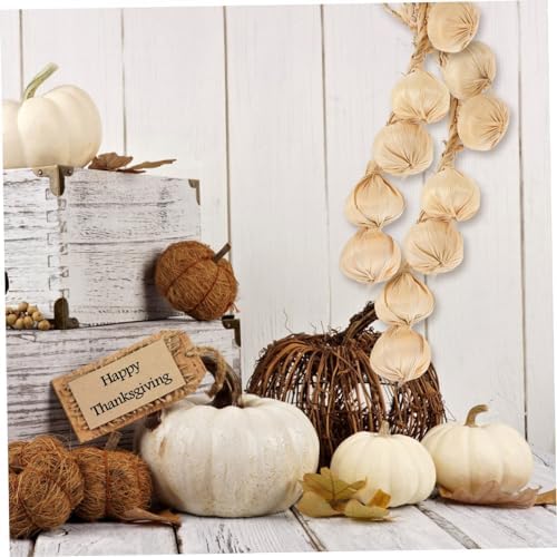 Homoyoyo Realistic Artificial Garlic Hanging Decor